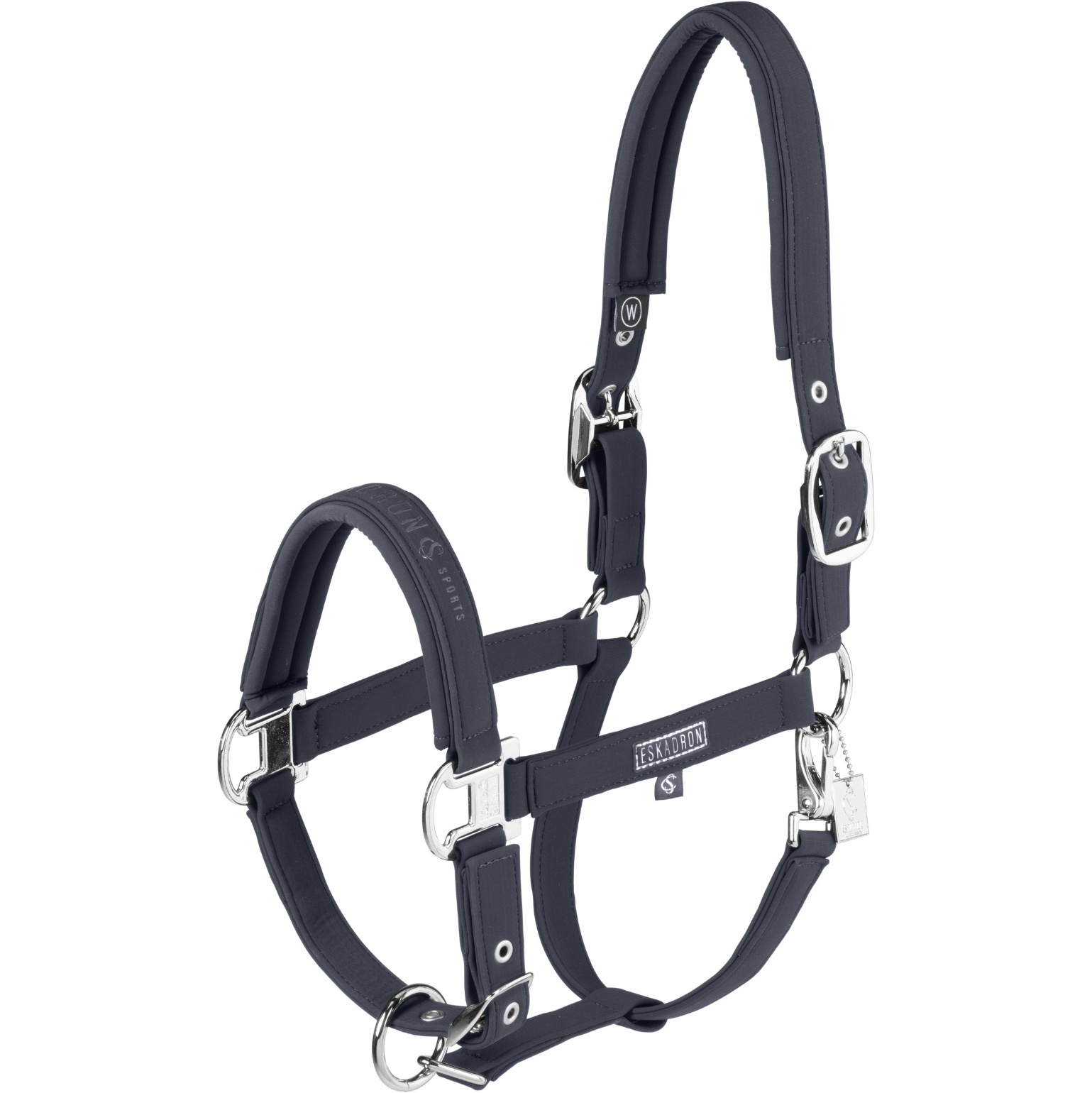 2025 Eskadron Softshell Double Pin Headcollar 420175 832 - Navy